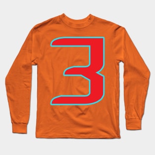 funny numbers Get your luck number 3 Long Sleeve T-Shirt